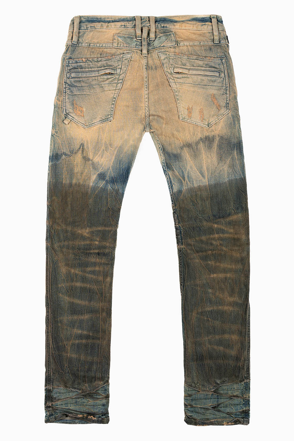 MOTO MEN'S BIKER JEANS IN TOP SECRET WASH