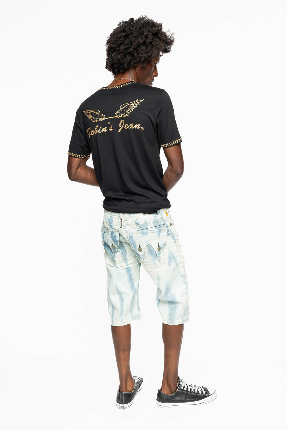MENS DOUBLE FLAP DESTROYED SHORTS IN FLORENCE WASH