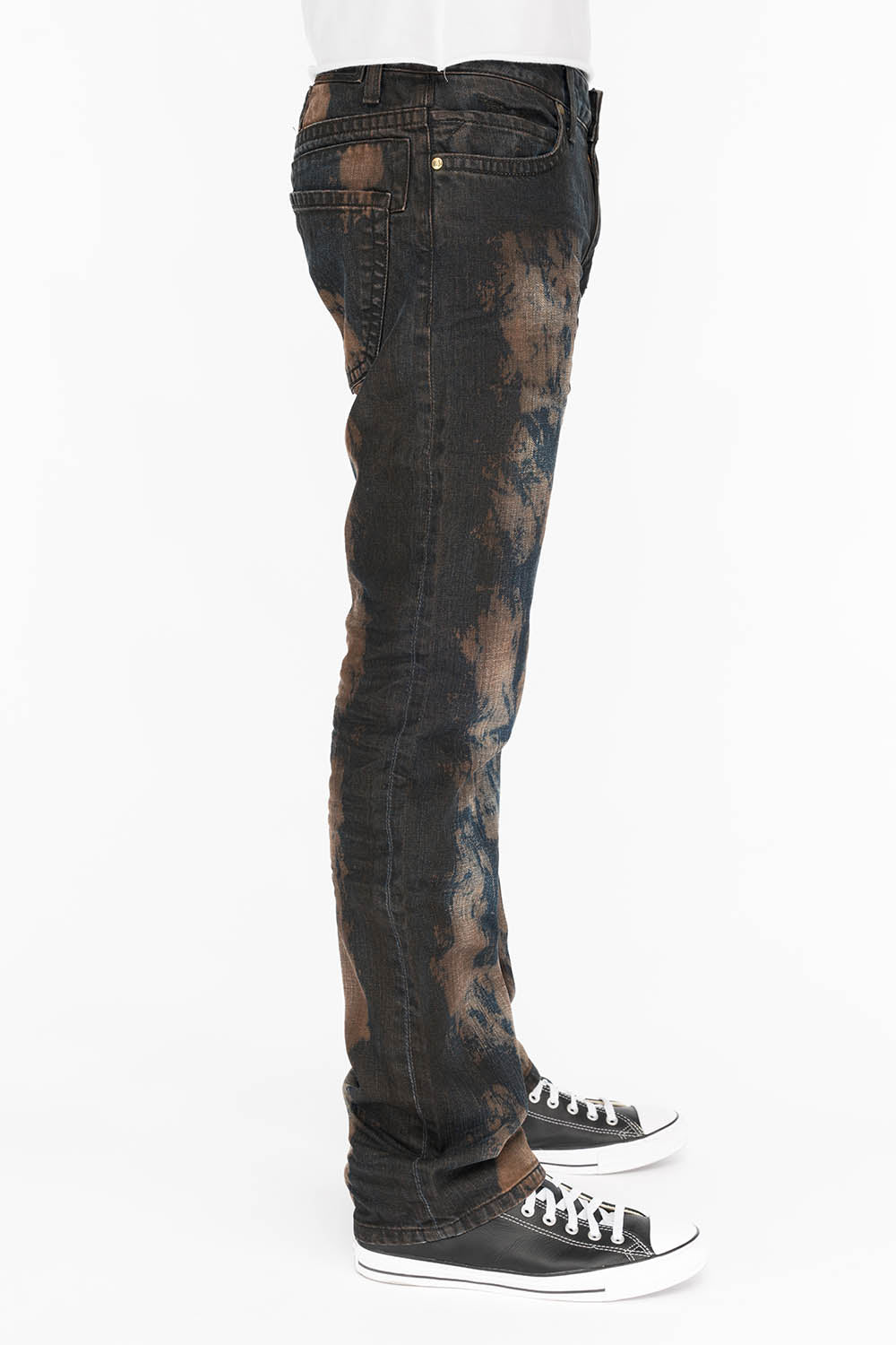 CLASSIC 5 POCKET STRAIGHT LEG IN TIPPY RED WASH