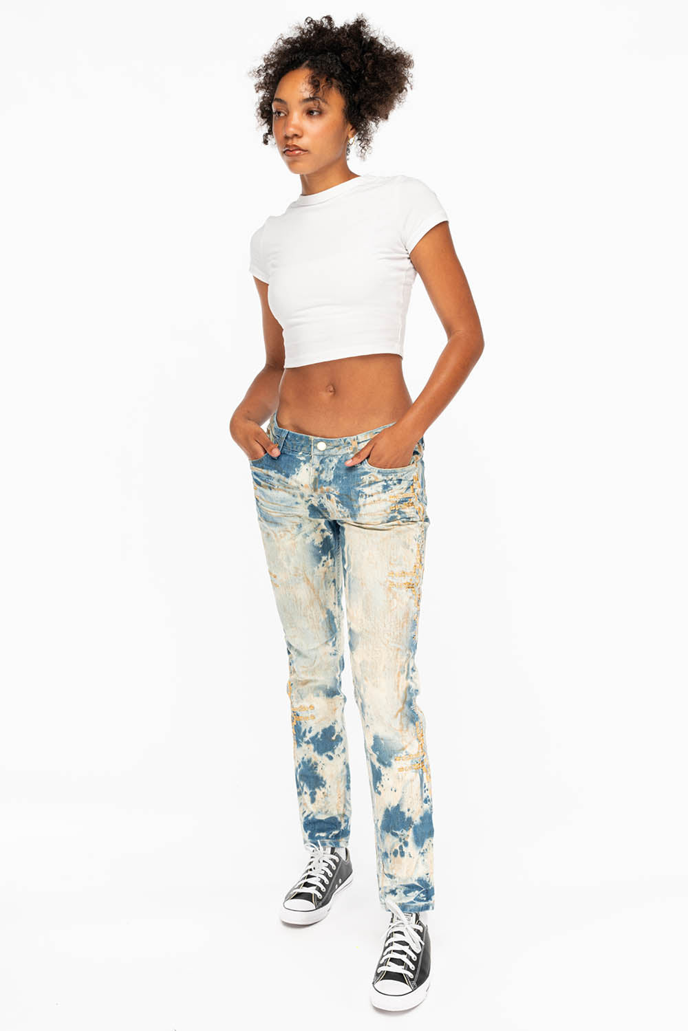 BOYFRIEND JEANS IN INDIGO JAPAN WITH CHAPA