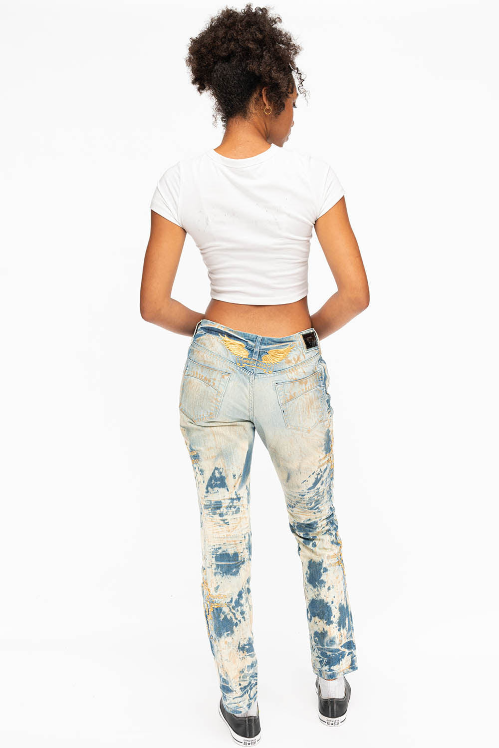 BOYFRIEND JEANS IN INDIGO JAPAN WITH CHAPA