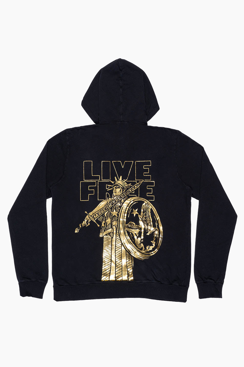 MENS LIVE FREE PULLOVER HOODIE IN BLACK
