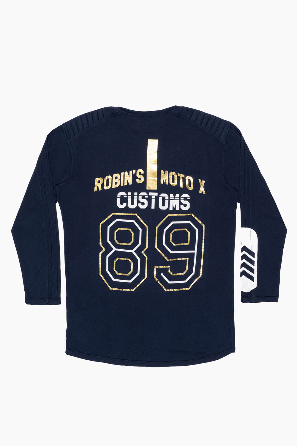 ROBIN’S MOTO X LONG SLEEVE TEE IN NAVY