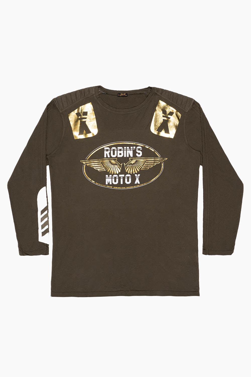 ROBIN’S MOTO X LONG SLEEVE TEE IN OLIVE