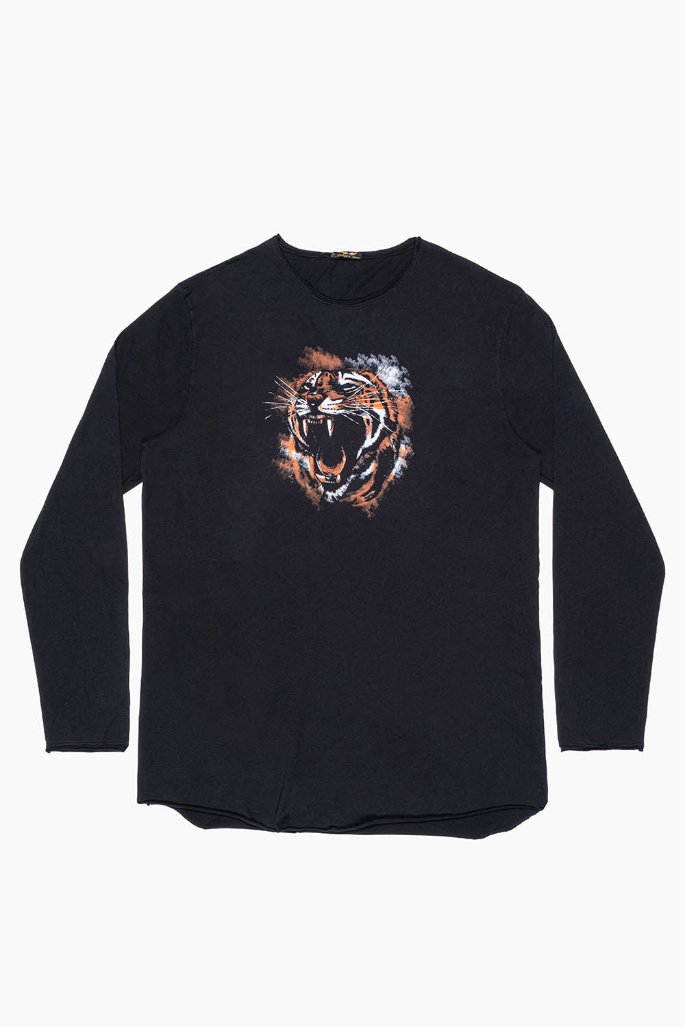ROBIN’S LONG SLEEVE TIGER TEE IN BLACK