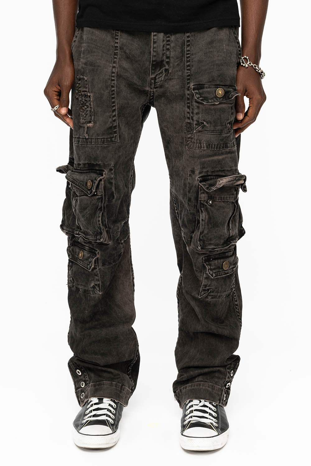 ORIGINAL ROBIN’S JEAN CALL OF DUTY CARGO PANTS IN VINTAGE CHARCOAL WASH