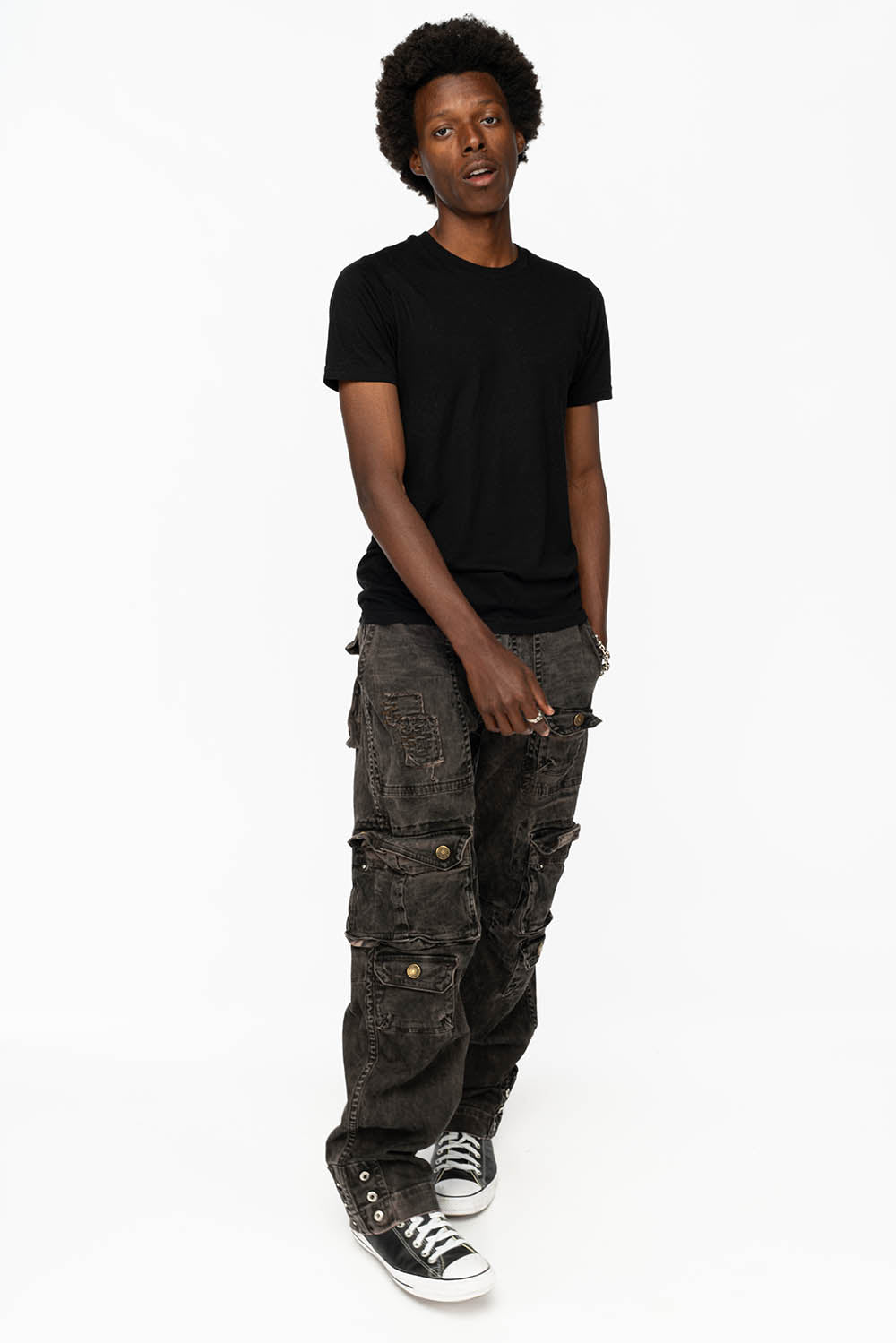 ORIGINAL ROBIN’S JEAN CALL OF DUTY CARGO PANTS IN VINTAGE CHARCOAL WASH