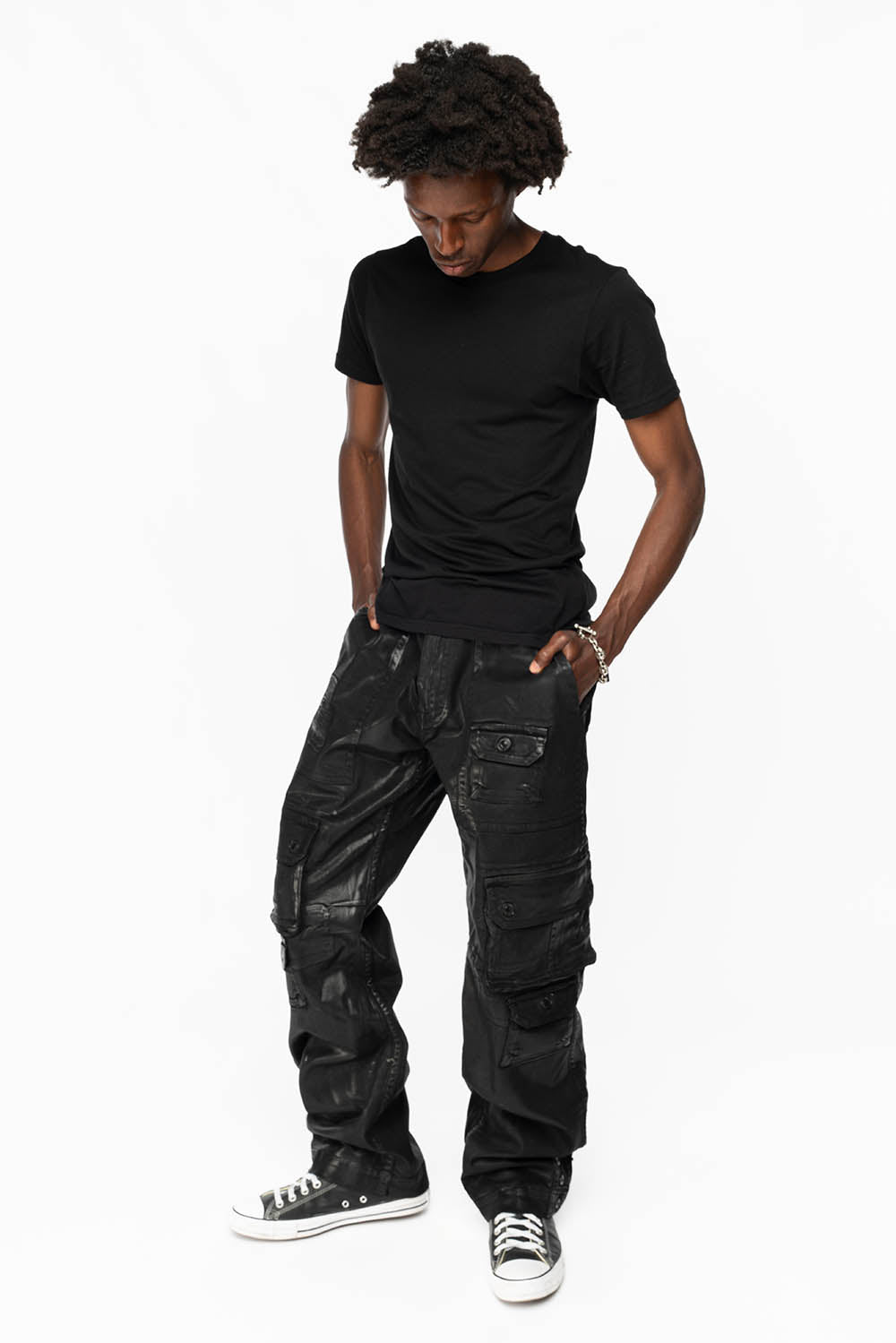 ORIGINAL ROBIN’S JEAN CALL OF DUTY CARGO PANTS IN BLK COATING