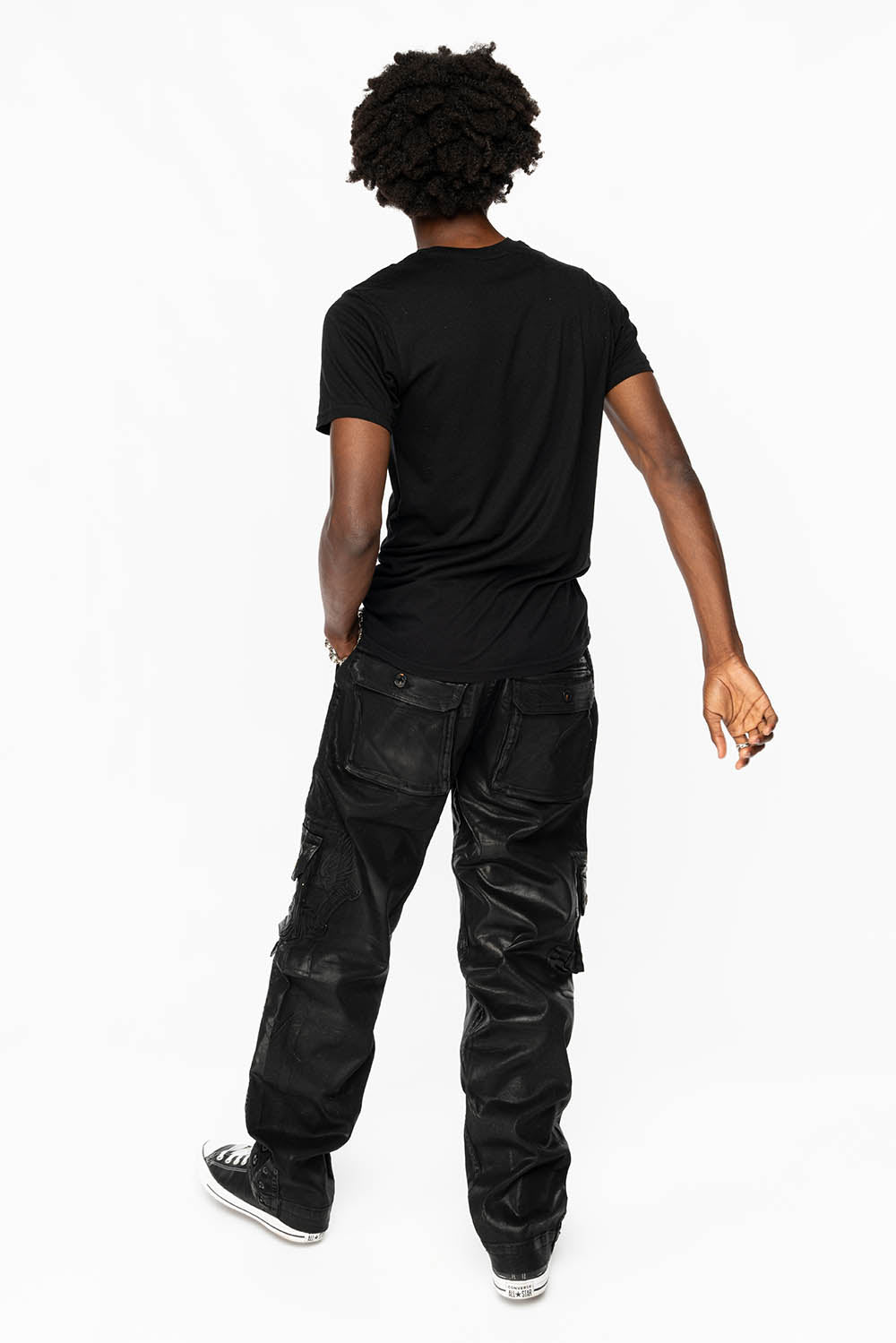ORIGINAL ROBIN’S JEAN CALL OF DUTY CARGO PANTS IN BLK COATING