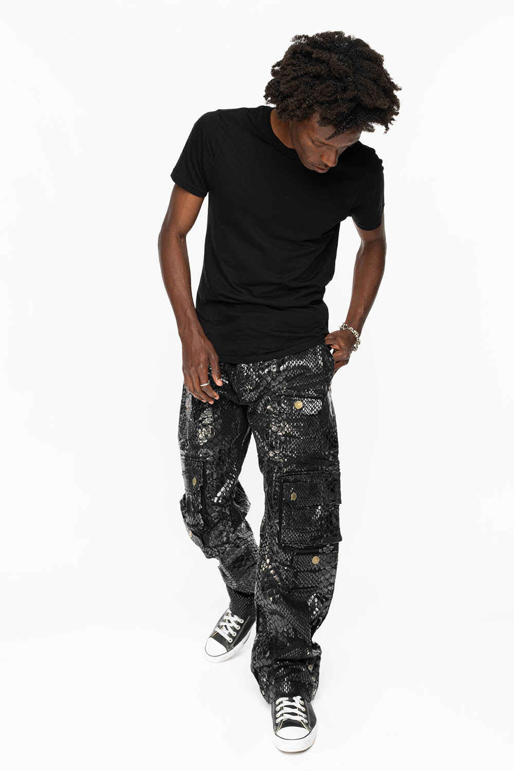 ORIGINAL ROBIN’S JEAN CALL OF DUTY CARGO PANTS IN LIZARD BLK
