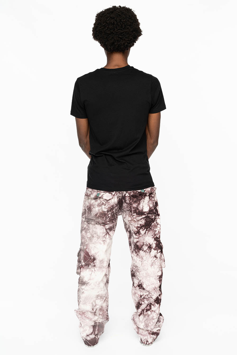 ORIGINAL ROBIN’S JEAN CALL OF DUTY CARGO PANTS IN CRYSTAL TIE DYE PURPLE