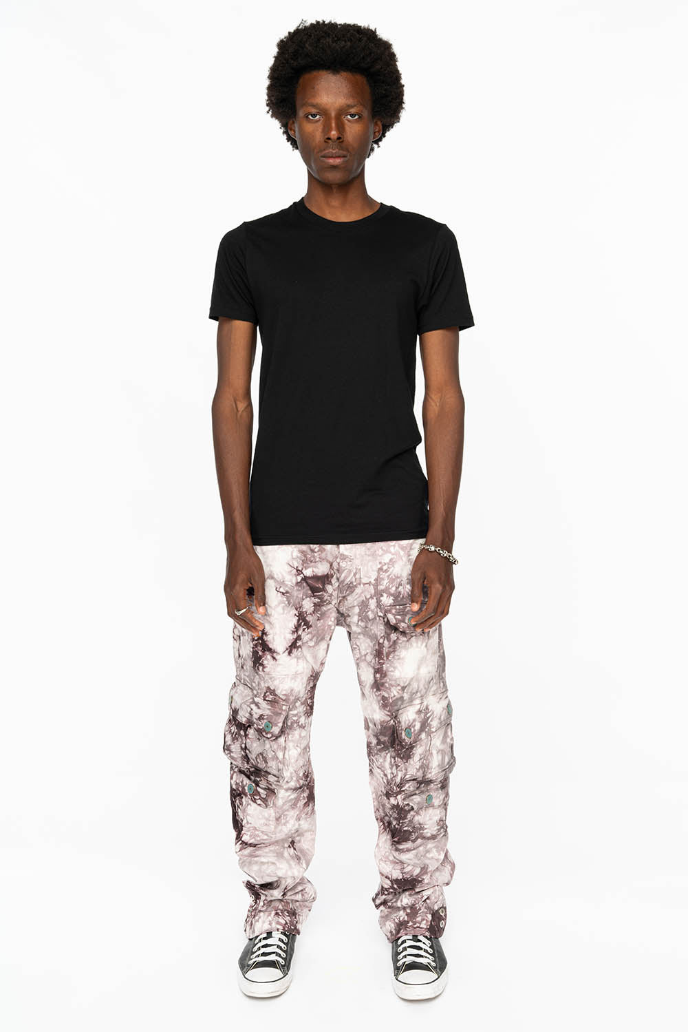 ORIGINAL ROBIN’S JEAN CALL OF DUTY CARGO PANTS IN CRYSTAL TIE DYE PURPLE
