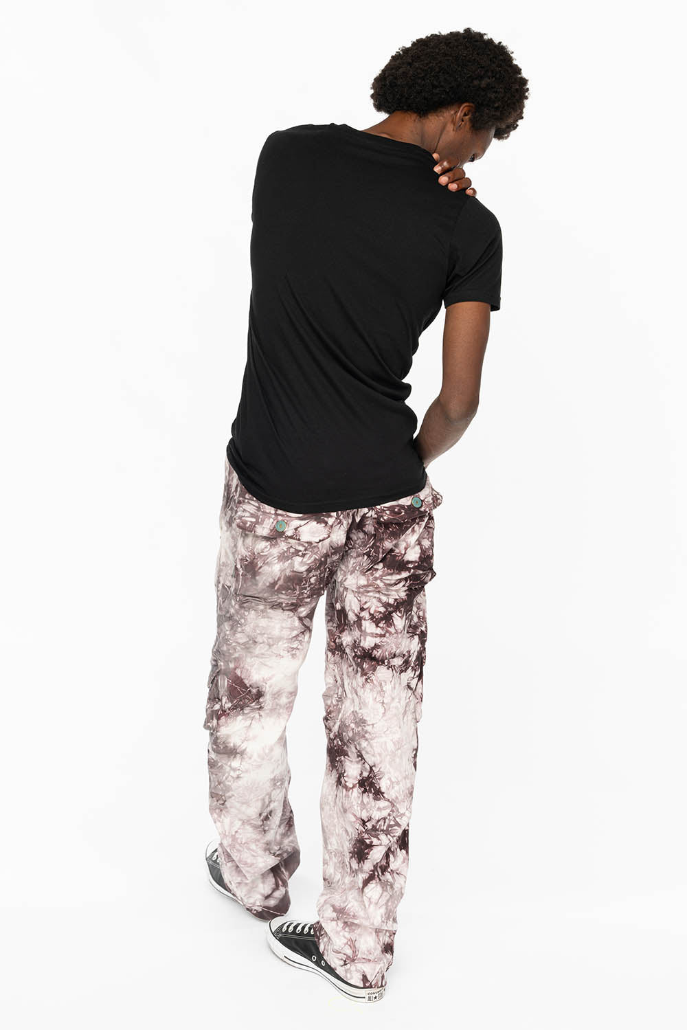 ORIGINAL ROBIN’S JEAN CALL OF DUTY CARGO PANTS IN CRYSTAL TIE DYE PURPLE