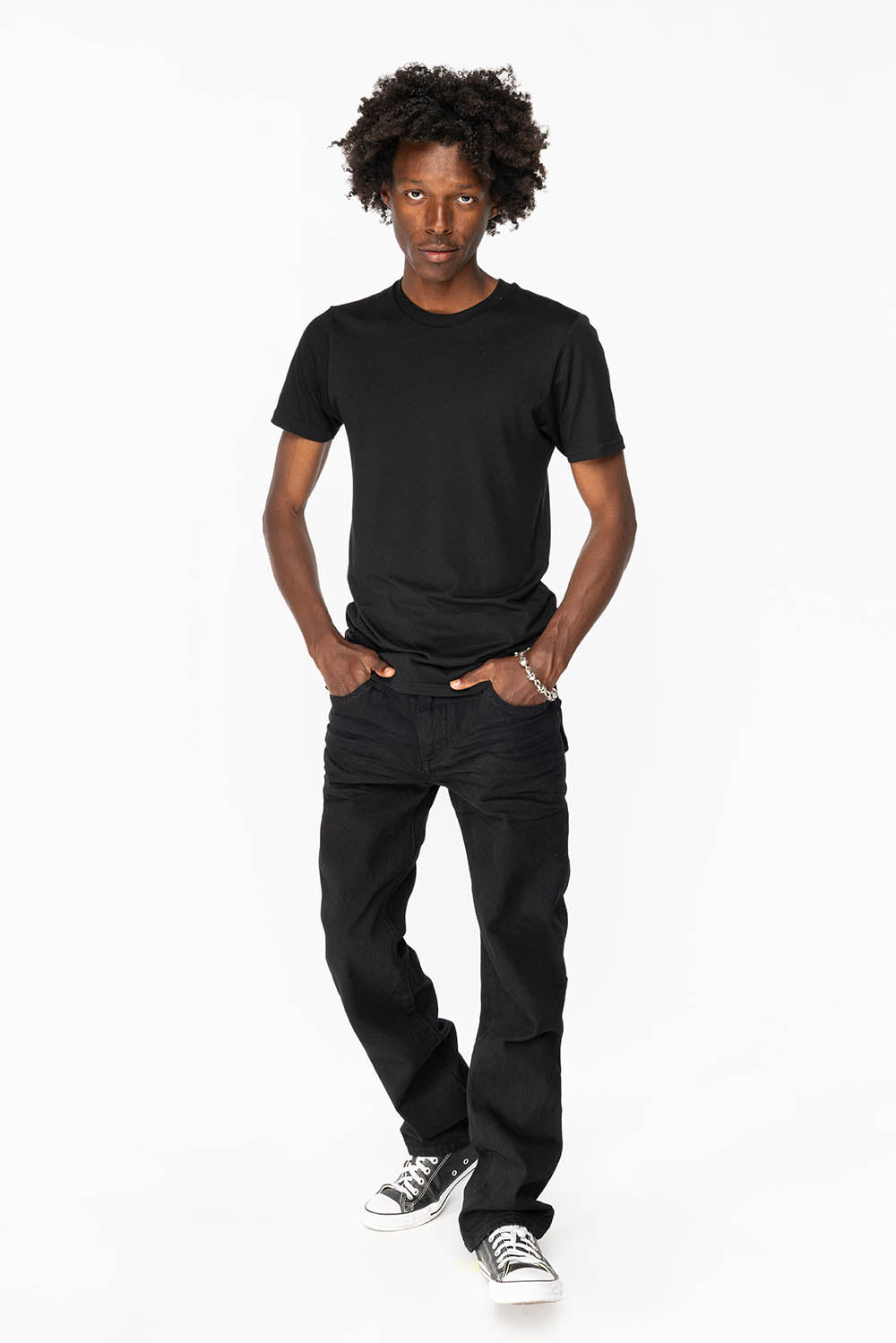 KILLER FLAP MENS STRAIGHT LEG JEAN IN PURE BLACK