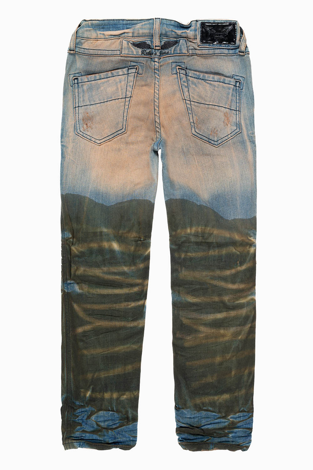 ROBINS KIDS MOTO-BIKER JEANS IN TOP SECRET WASH