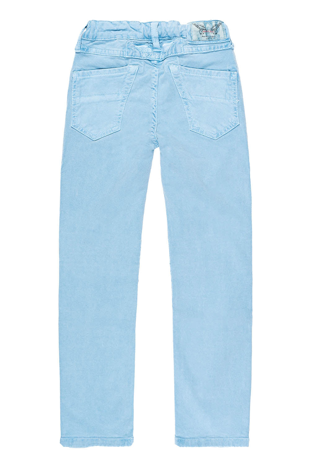 ROBINS KIDS MOTO-BIKER JEANS IN DULL BLUE WASH