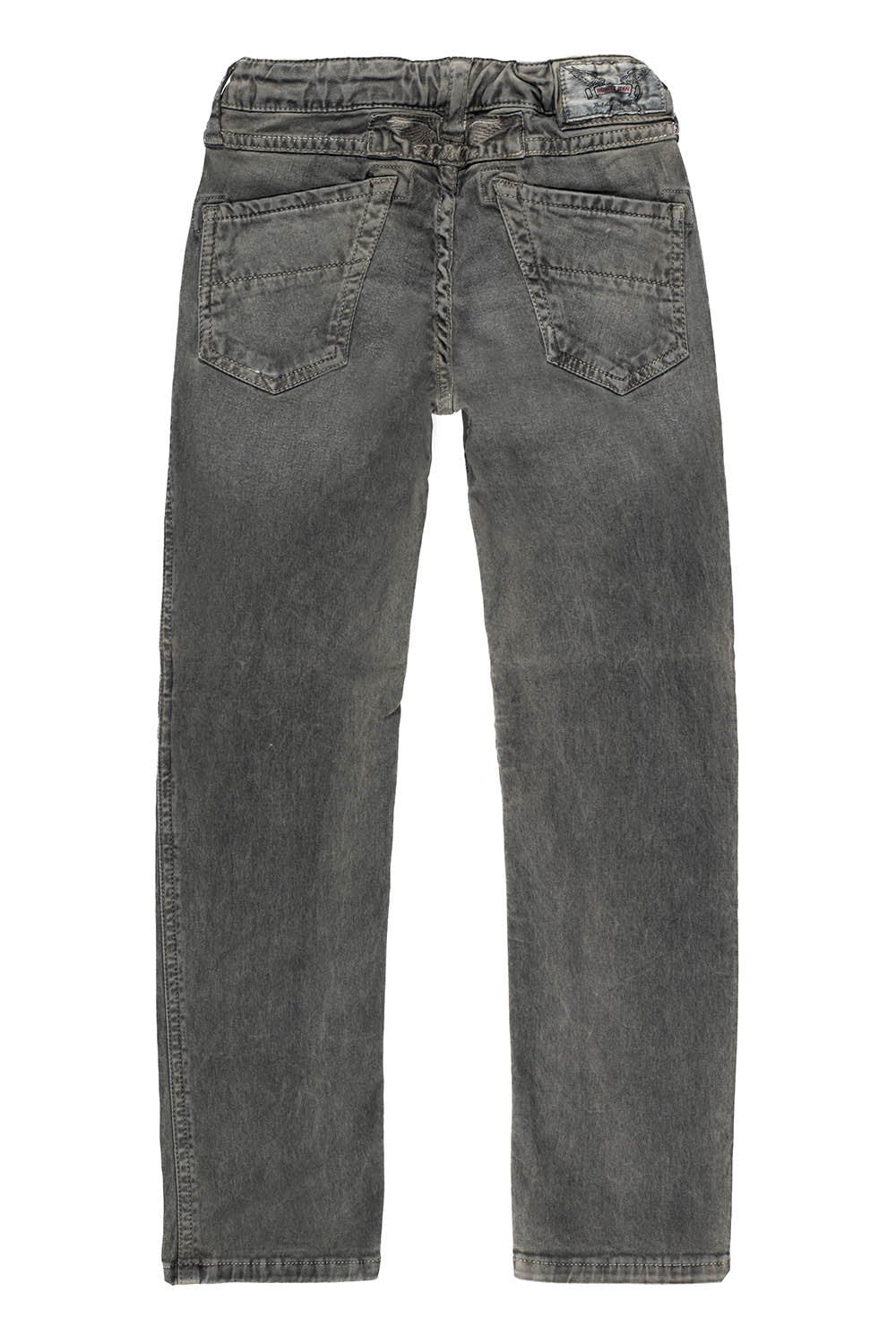 ROBINS KIDS MOTO-BIKER JEANS IN DUSTY KHAKI WASH