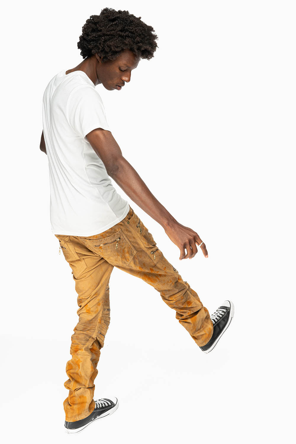 MENS THE SHOW BIKER JEANS IN SPRUS WASH