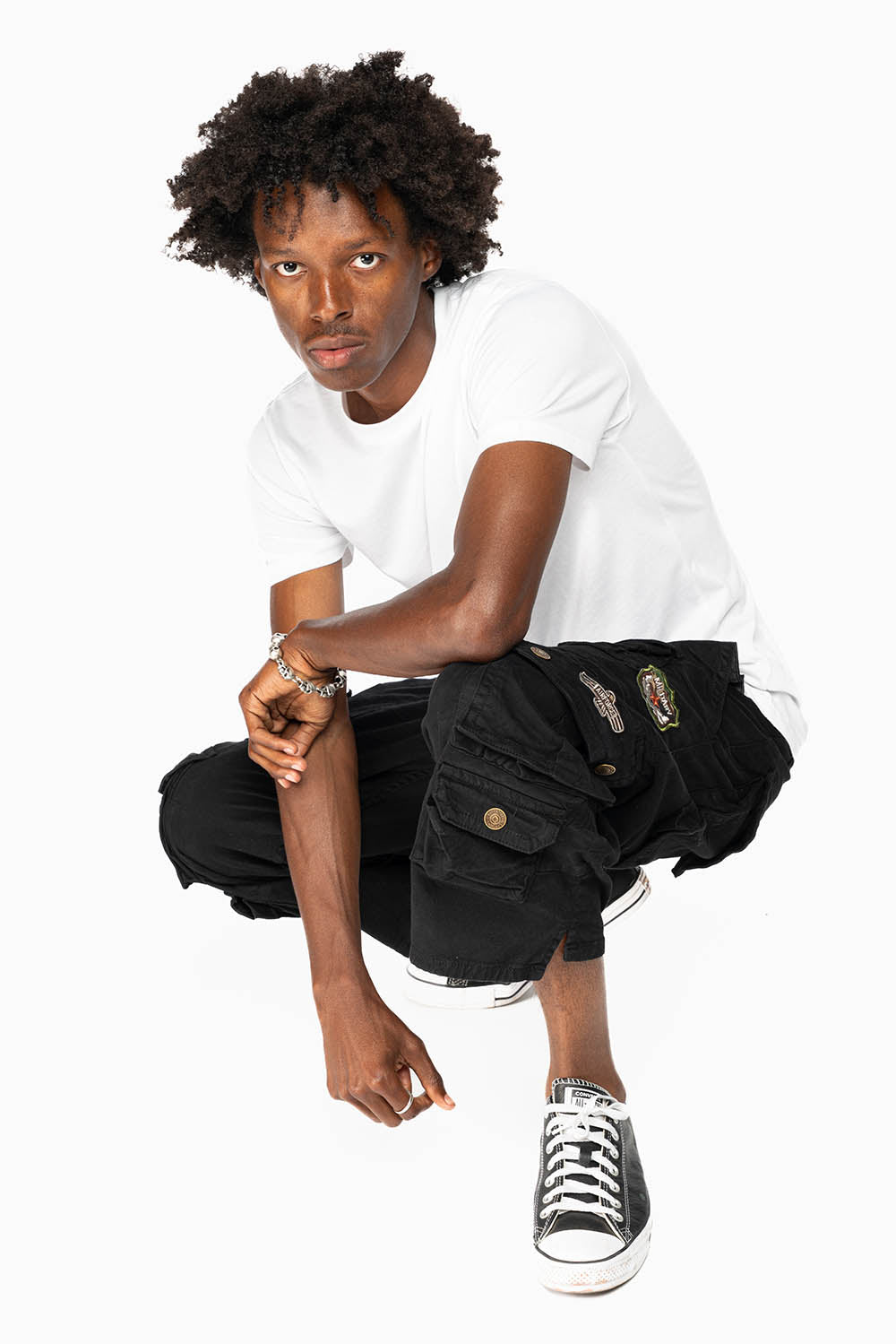 ORIGINAL ROBIN’S JEAN LIMITED EDITION CALL OF DUTY CARGO SHORT IN PURE BLK