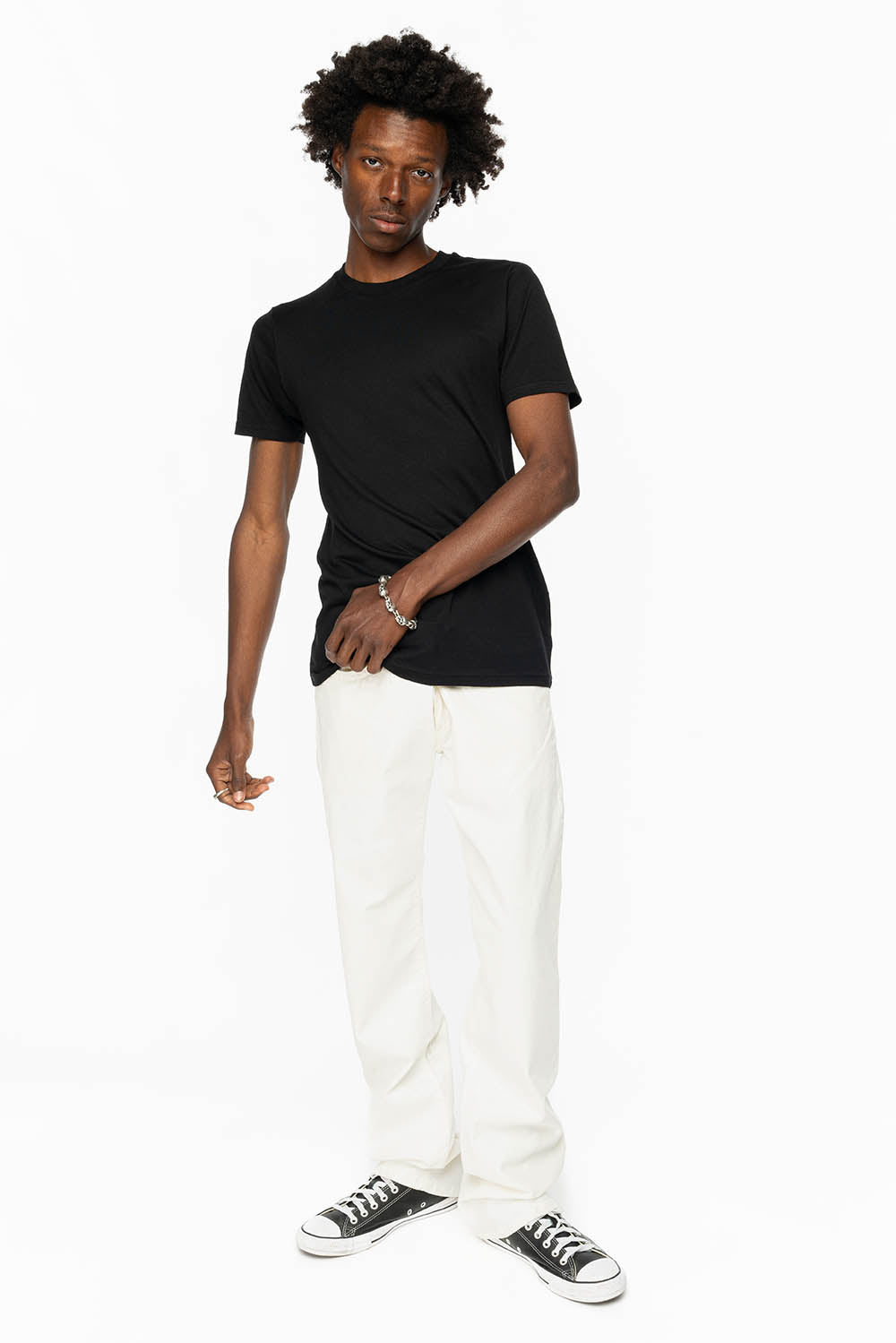 CLASSIC 5 POCKET STRAIGHT LEG JEANS IN WHITE MADONNA WASH
