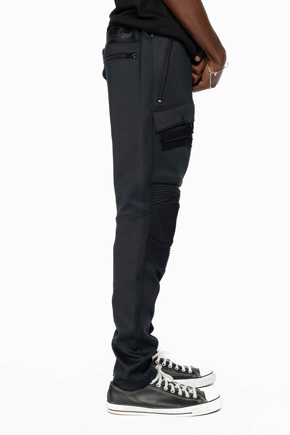 ROBIN’S BIKER JOGGER IN BLACK