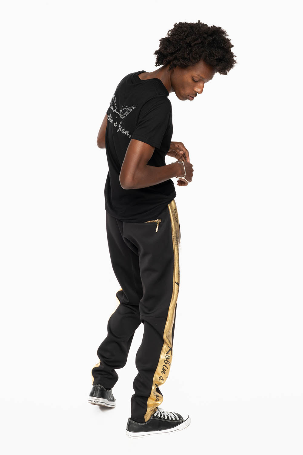 ROBIN TEAM JOGGER IN GOLD ON BLACK
