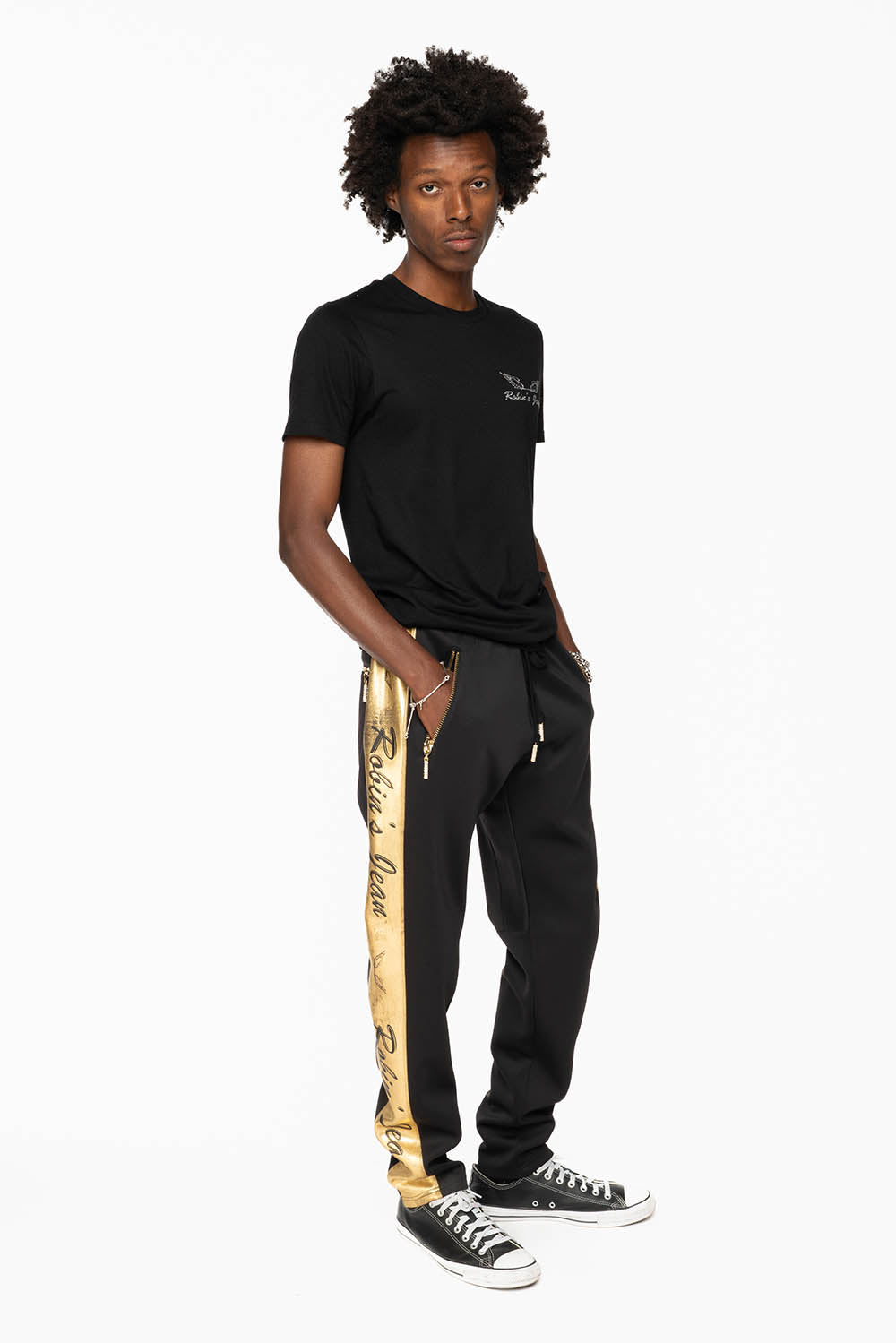 ROBIN TEAM JOGGER IN GOLD ON BLACK