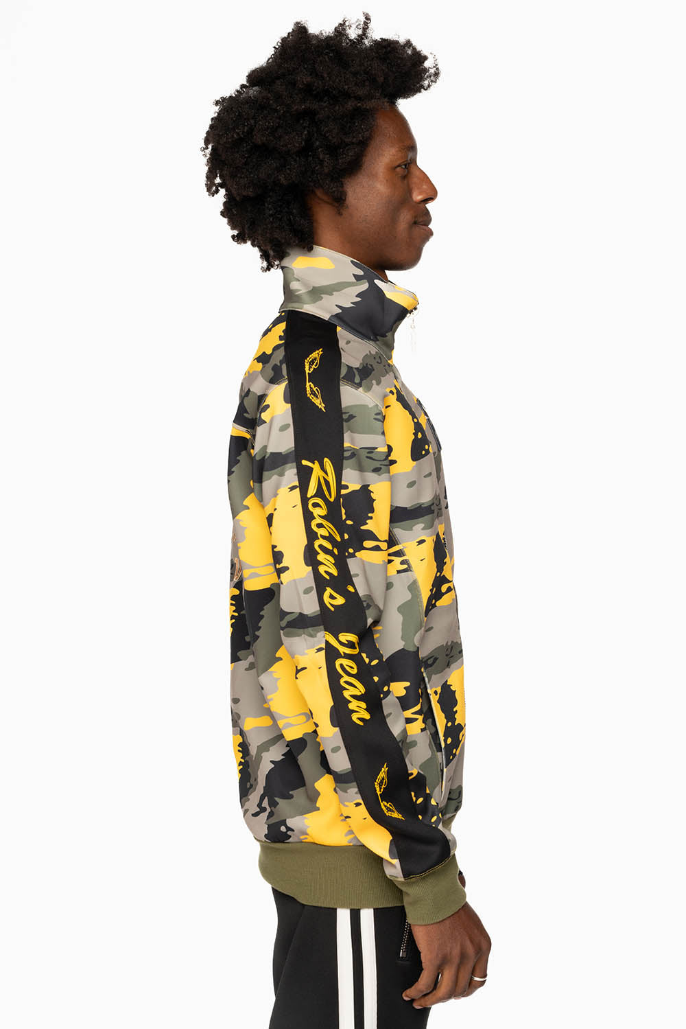 ROBIN’S TEAM TRACK JACKET IN CAMO YELLOW