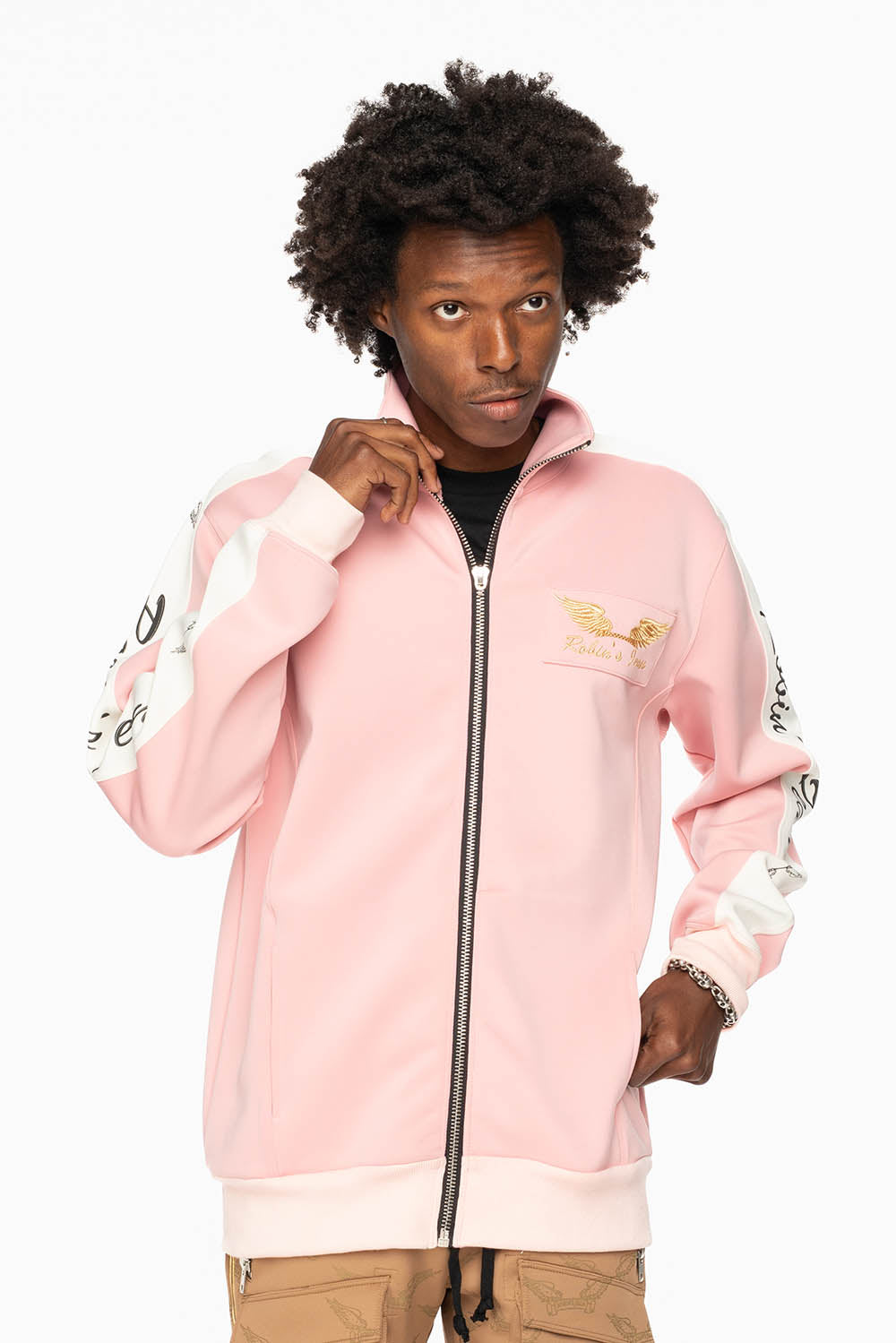 ROBIN’S TEAM TRACK JACKET IN PINK