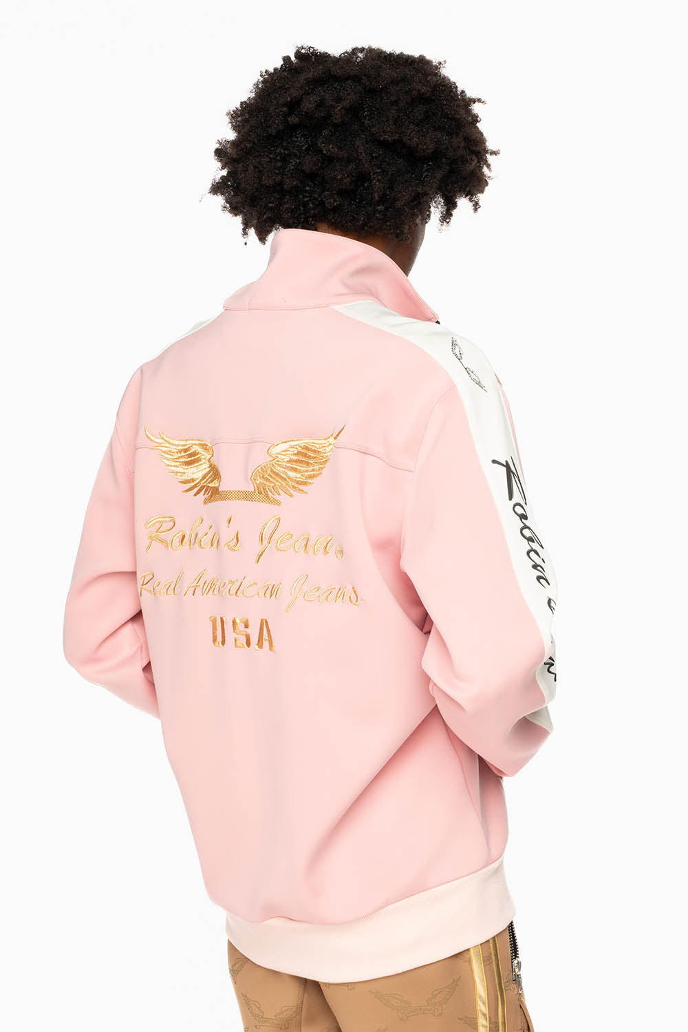 ROBIN’S TEAM TRACK JACKET IN PINK