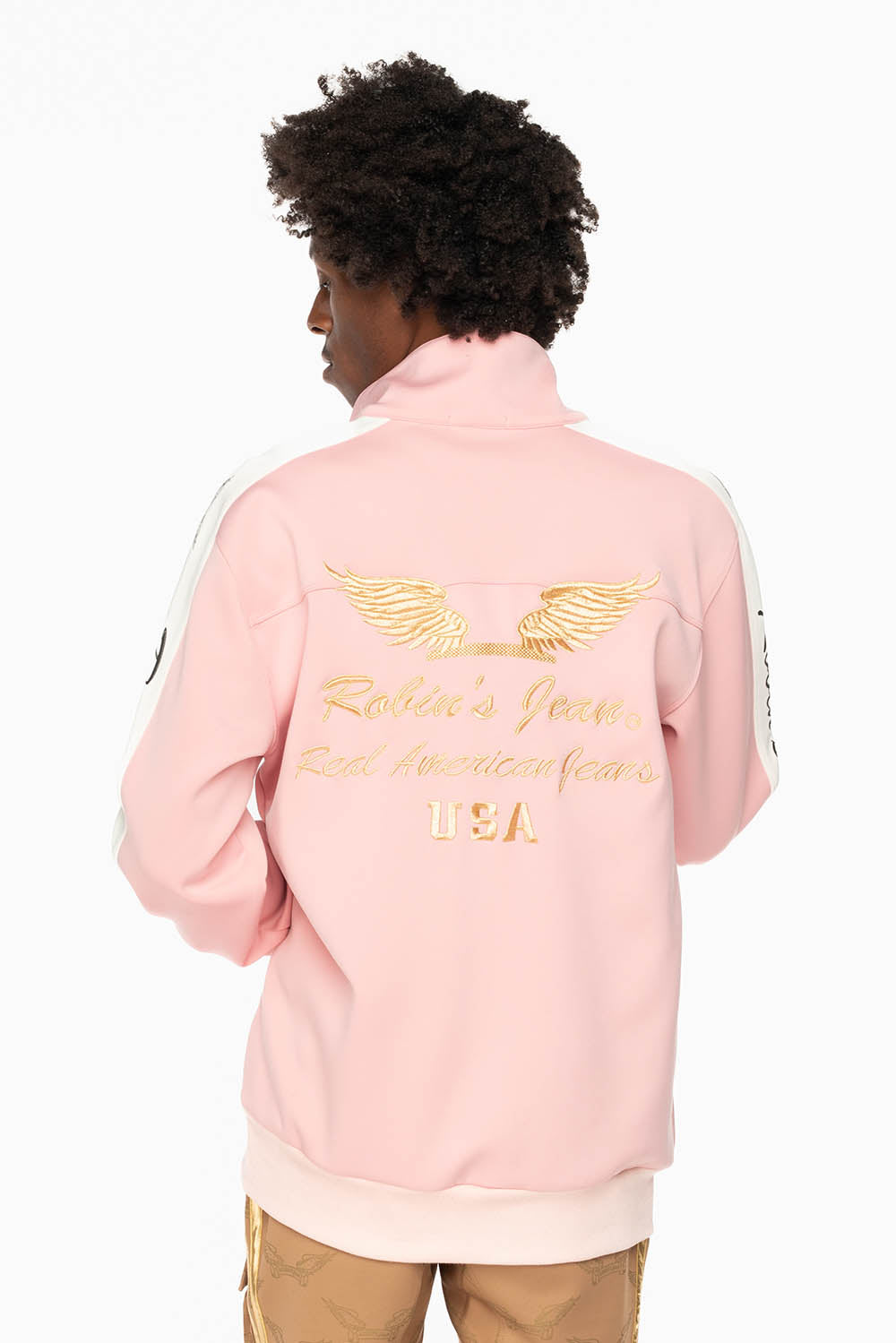 ROBIN’S TEAM TRACK JACKET IN PINK