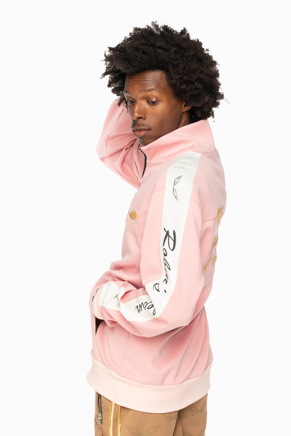 ROBIN’S TEAM TRACK JACKET IN PINK