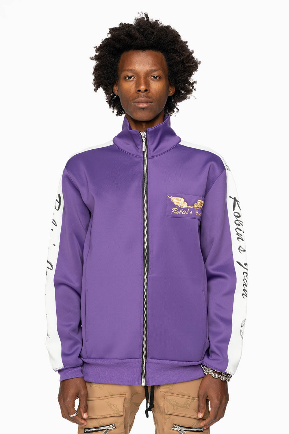 ROBIN’S TEAM TRACK JACKET IN PURPLE