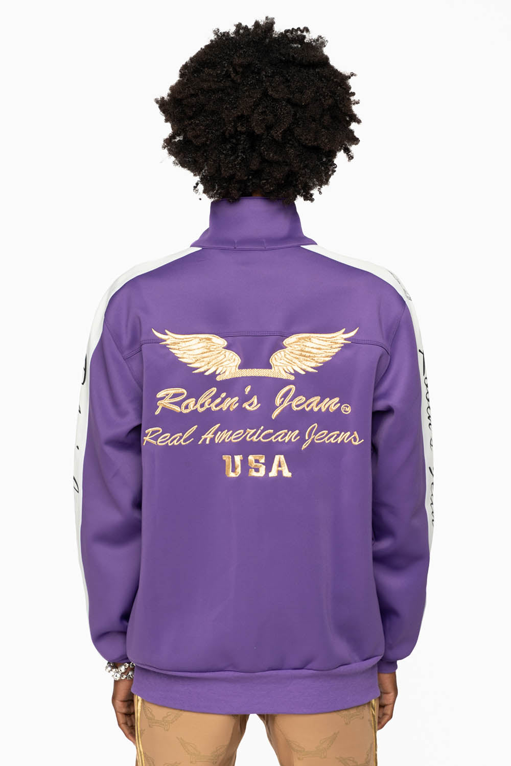 ROBIN’S TEAM TRACK JACKET IN PURPLE