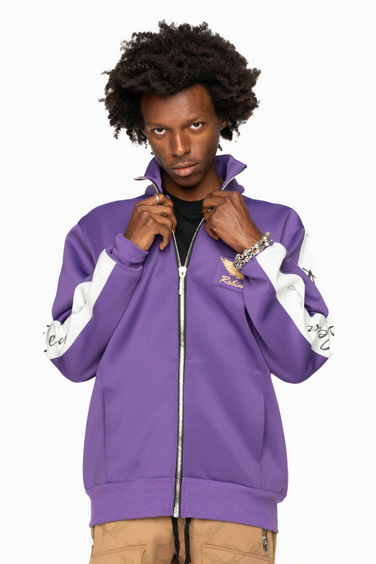 ROBIN’S TEAM TRACK JACKET IN PURPLE