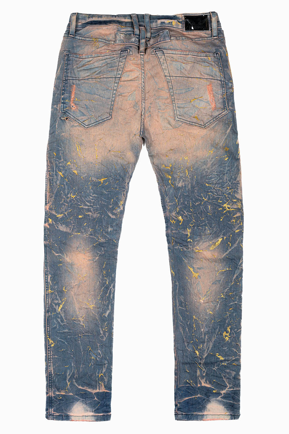 MENS BIKER JEANS MINERAL CHARCOAL WASH