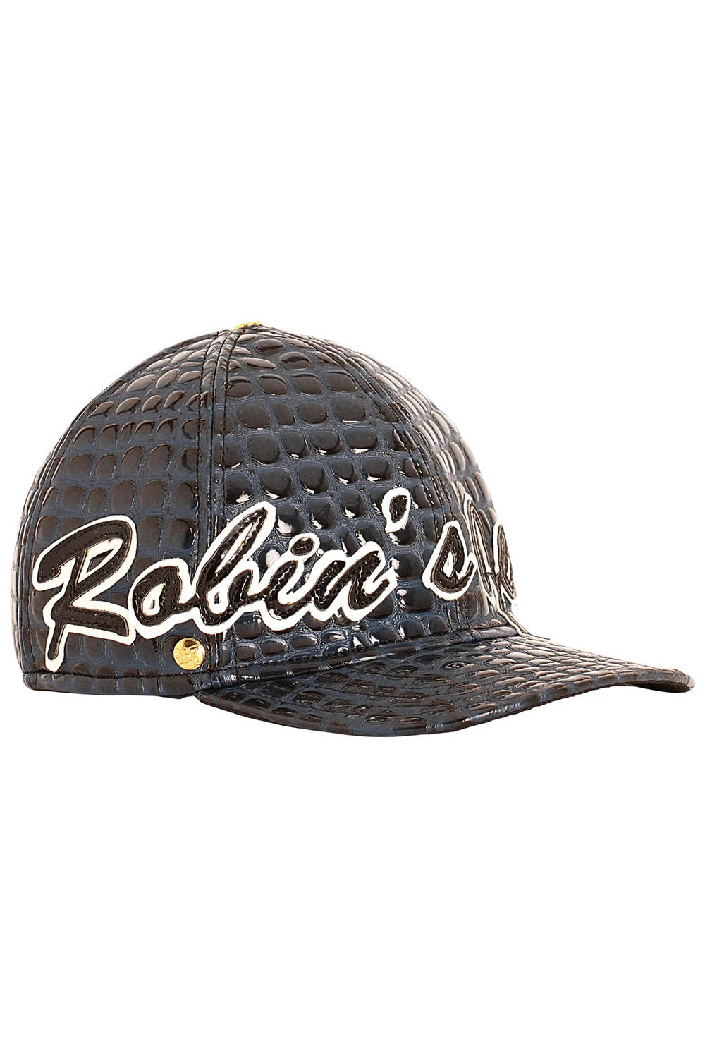 RJ SCRIPT CAP IN NAVY LIZARD