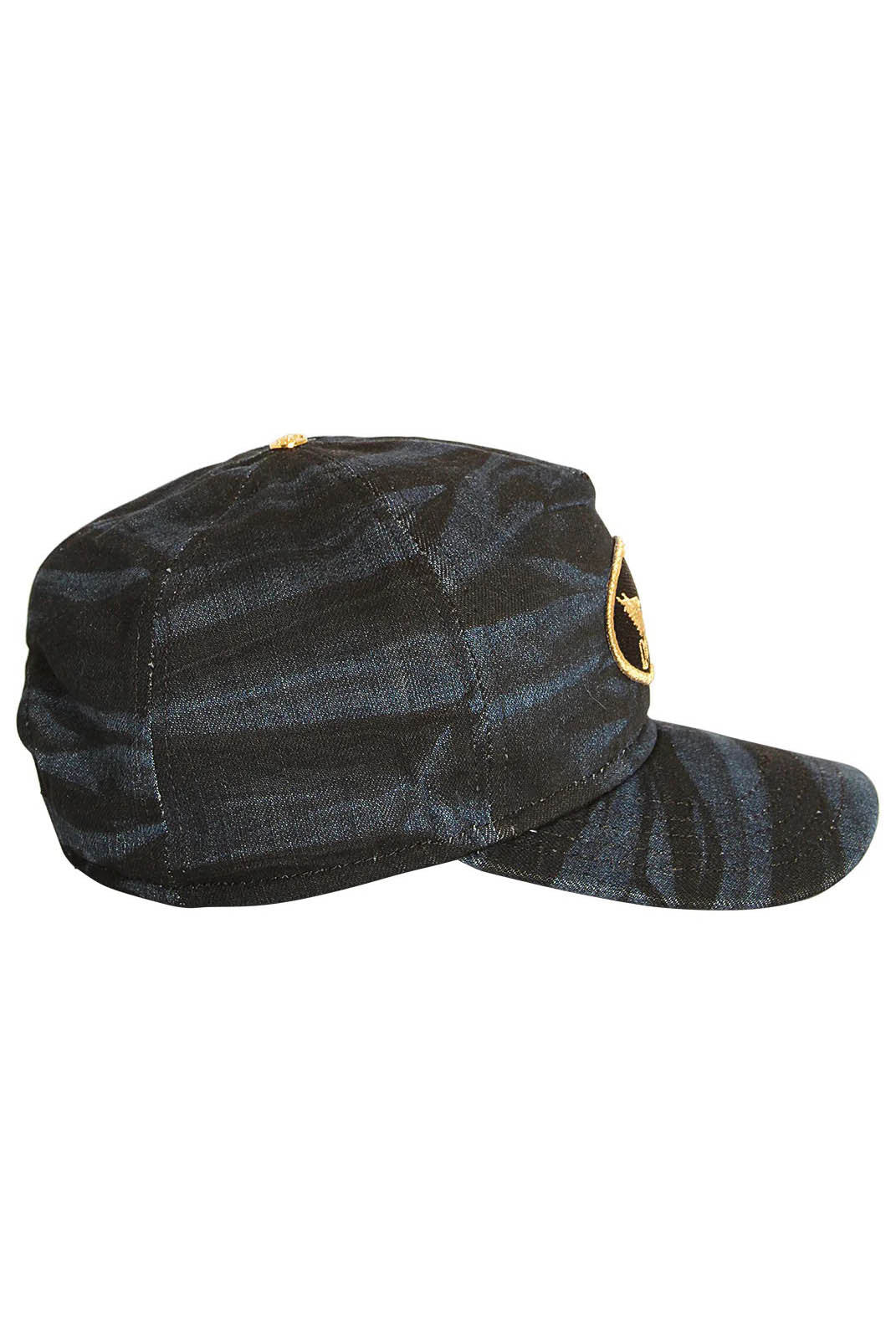 ROBIN'S PATCH CAP IN BLUE BLACK