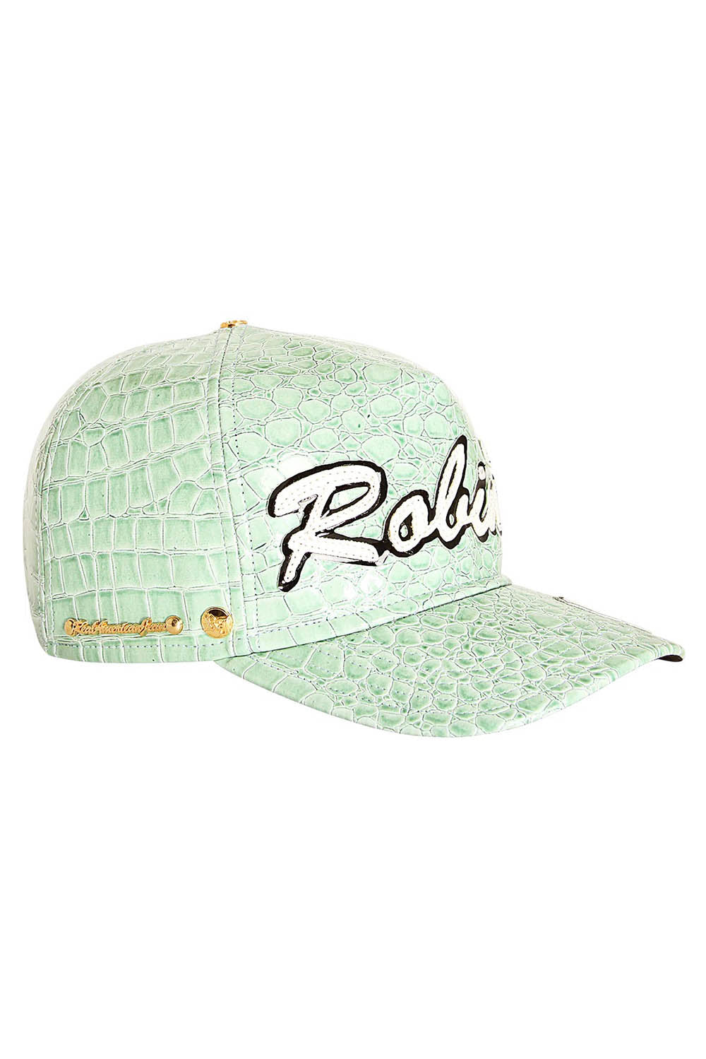 ROBIN'S JEAN SCRIPT CAP IN PATENT MINT CROC