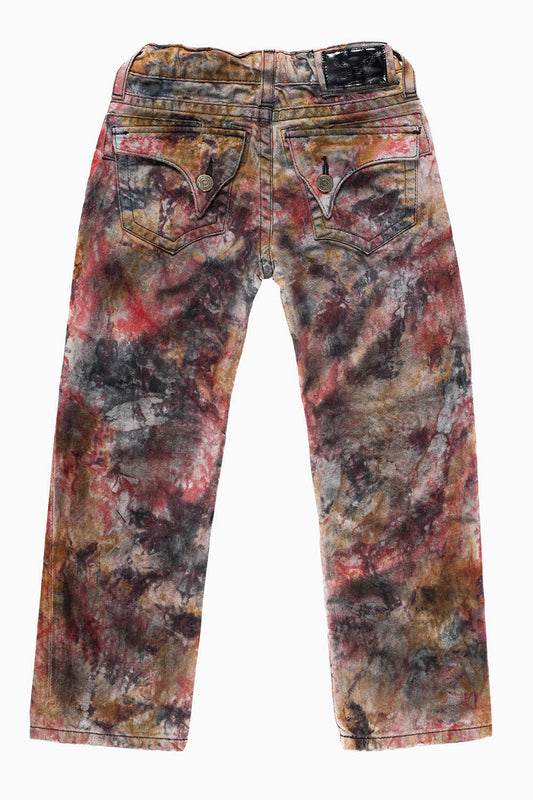 ROBINS KIDS LONG FLAP SLIM-STRAIGHT JEANS  IN BOGOTA WASH