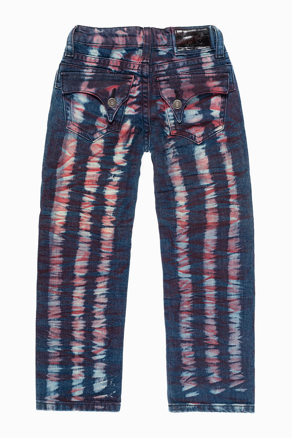 ROBINS KIDS LONG FLAP SLIM-STRAIGHT JEANS  IN PRISONER RED WASH