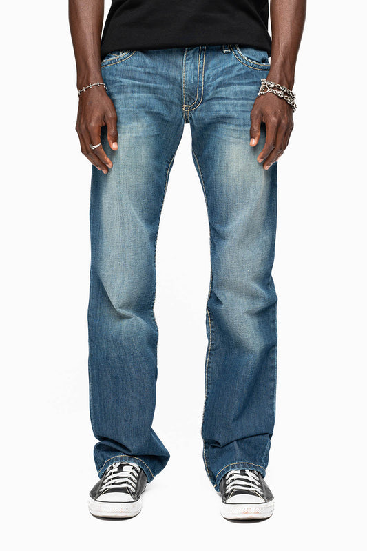CLASSIC 5 POCKET STRAIGHT LEG IN 3D DARK WASH