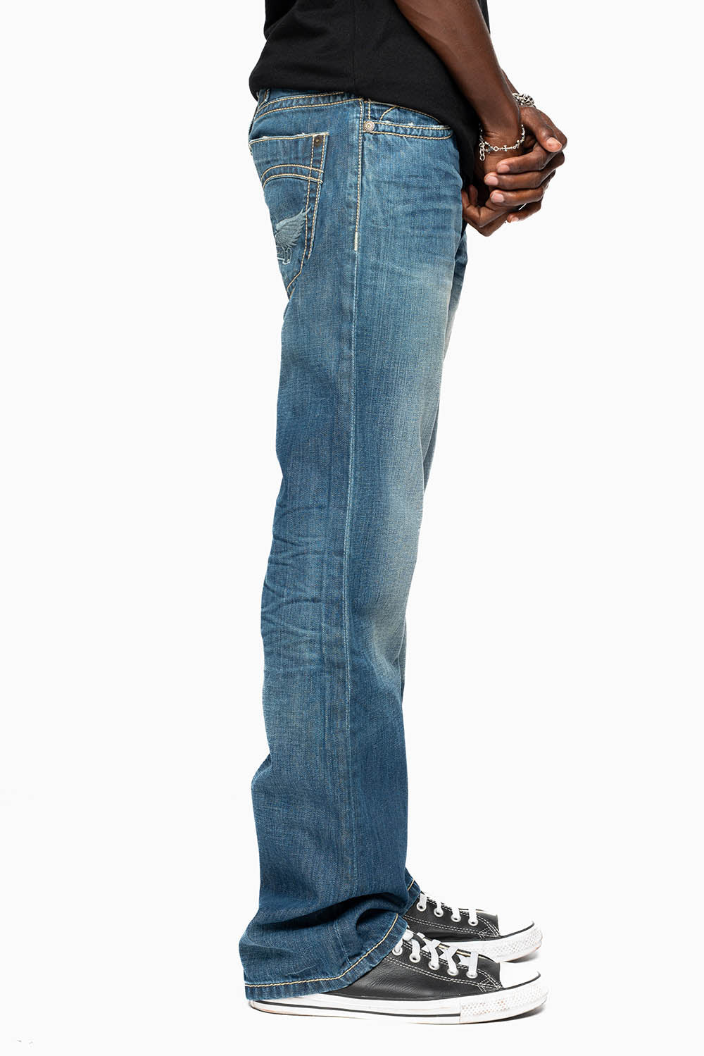 CLASSIC 5 POCKET STRAIGHT LEG IN 3D DARK WASH