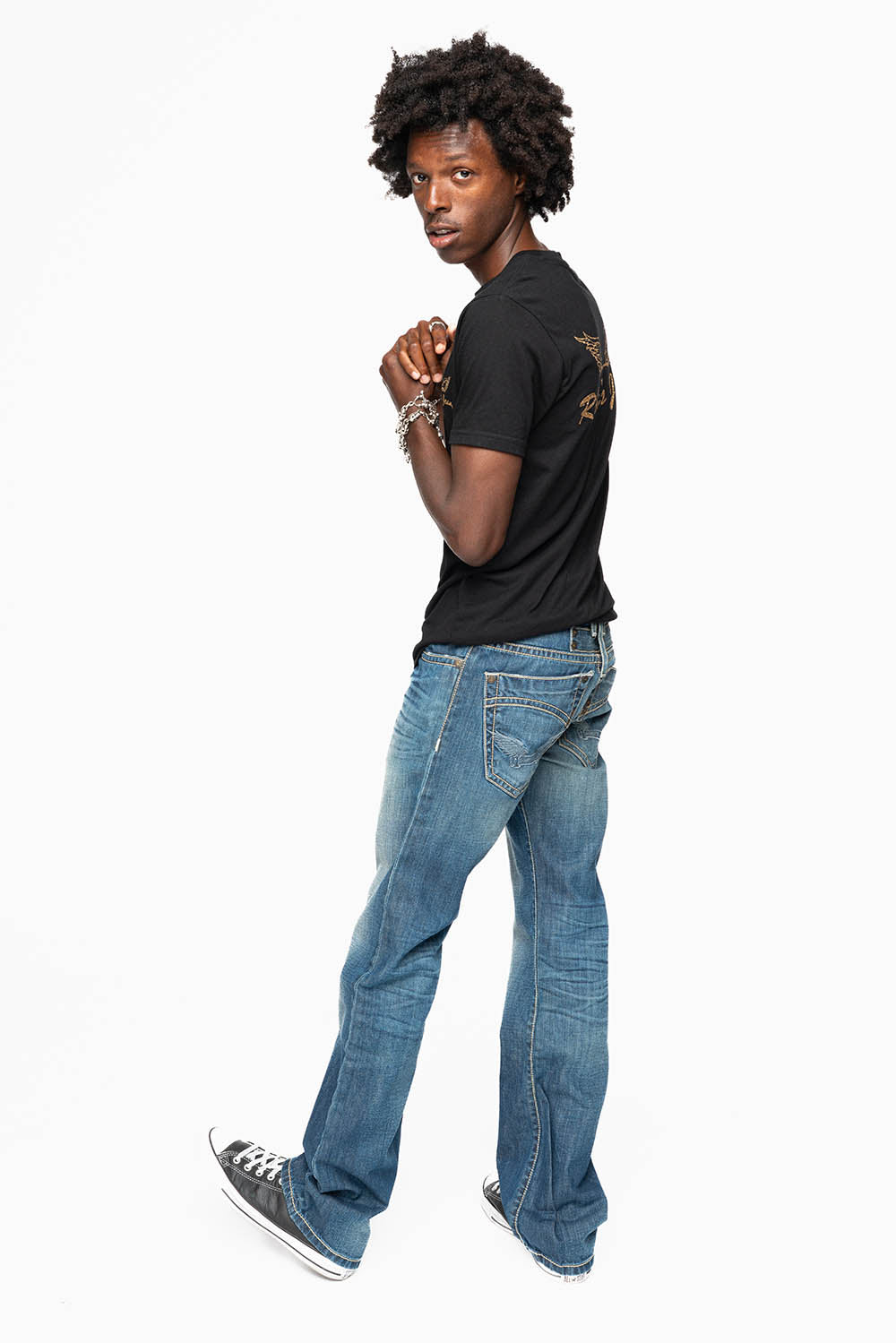 CLASSIC 5 POCKET STRAIGHT LEG IN 3D DARK WASH