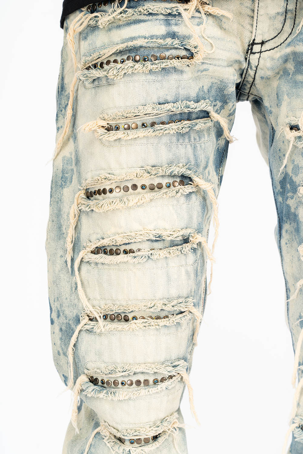 ROBIN'S VINTAGE EDITION JEANS WITH CRYSTALS IN DESTROY CHEROKEE