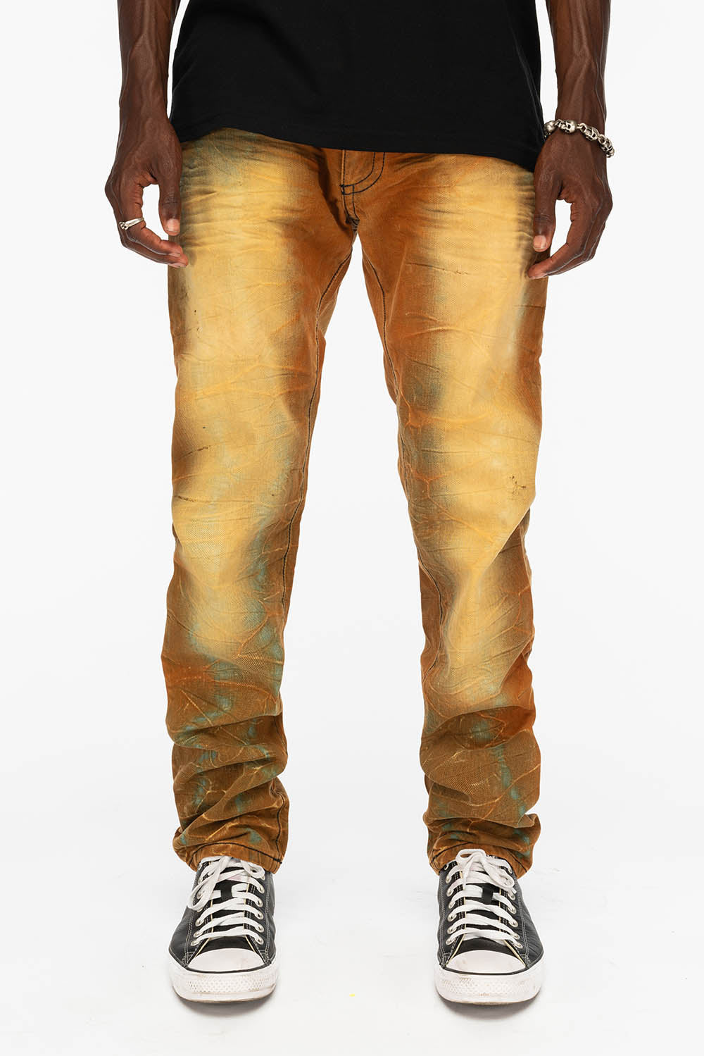 Robins Jeans Mens 42x33.5 Long Flap high quality BRNSNAKE Motor D5851 Light Wash Distressed