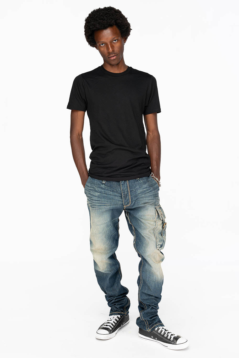 MENS TECHNIQUE CARGO PANTS IN G DARK BLUE