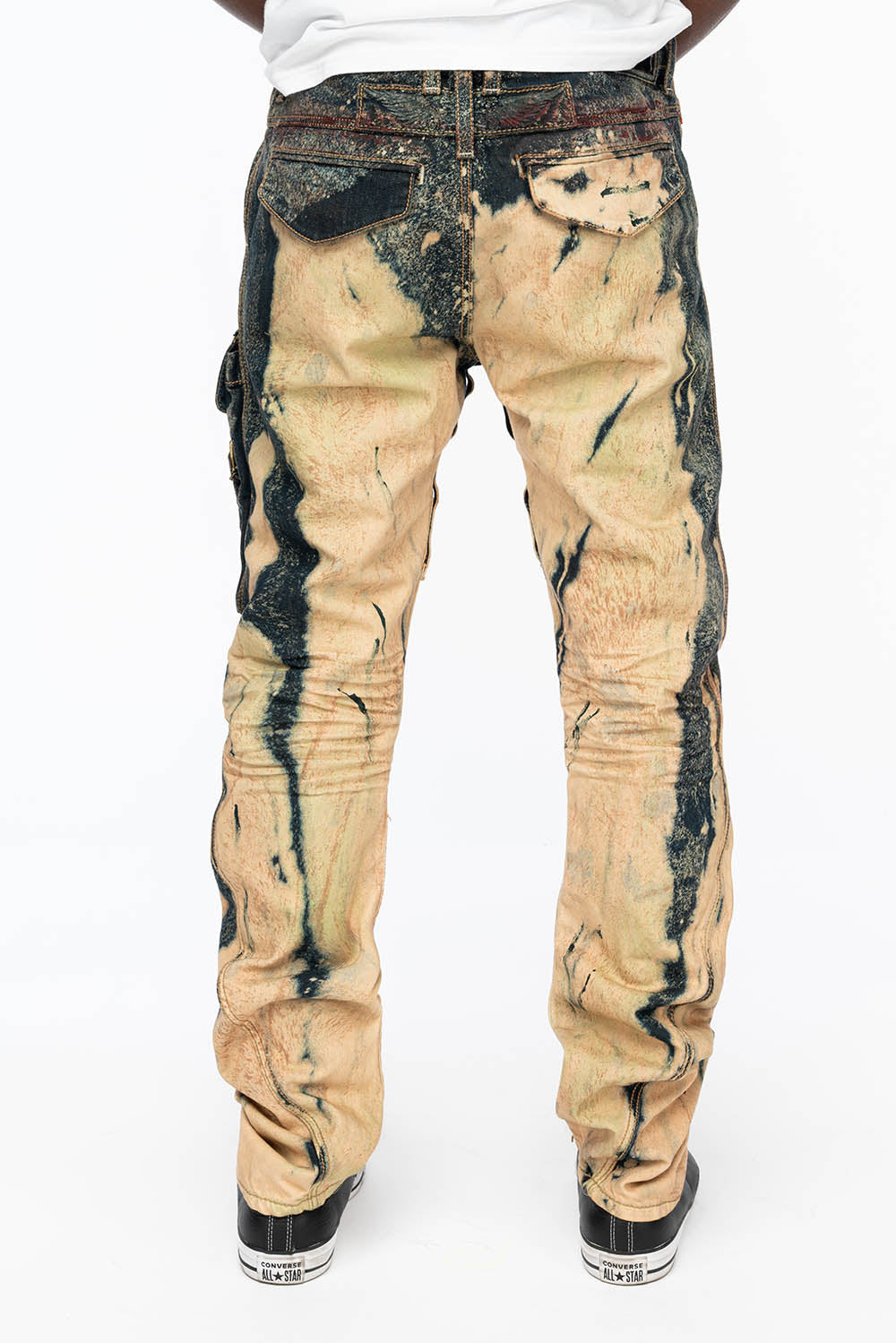 MENS TECHNIQUE CARGO PANTS IN GRAFFITI WASH