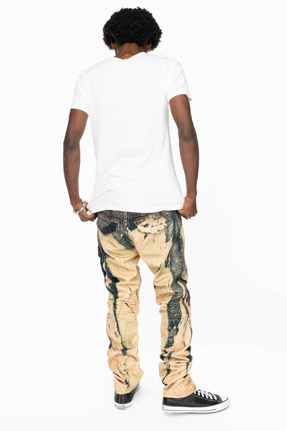 MENS TECHNIQUE CARGO PANTS IN GRAFFITI WASH