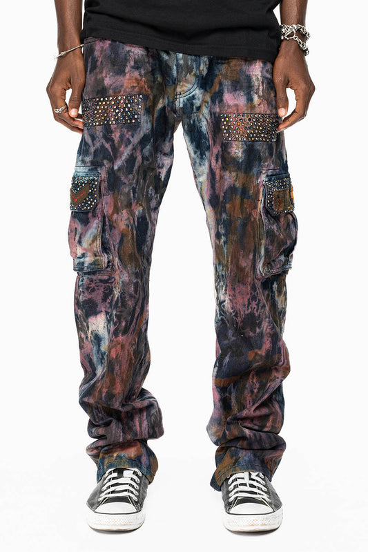 ARCHIVE LIMITED EDITION MENS MILITARY JEAN WITH PATCHES AND CRYSTALS